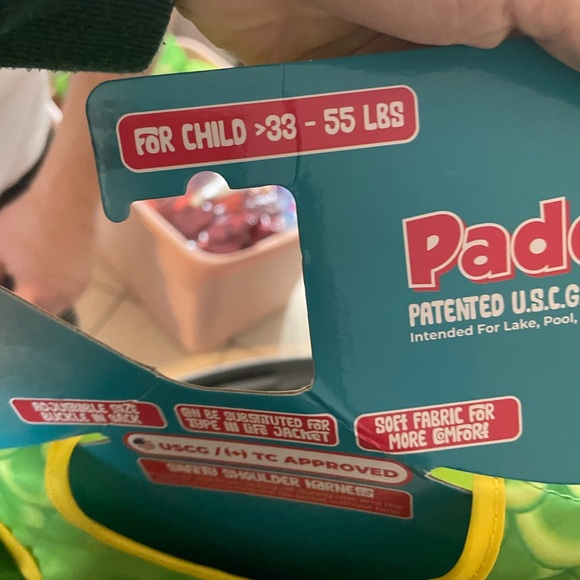 new dinosaur life jacket size 33-55 lbs - Picture 5 of 5